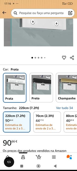 Sistema para porta de vidro de correr