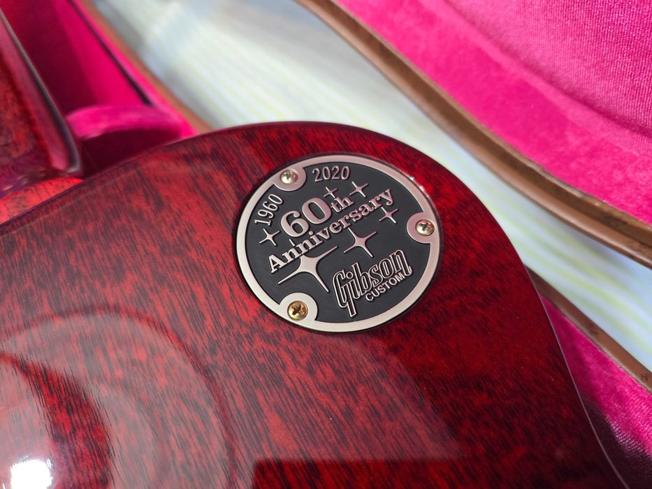 Gibson Les Paul 1960 Reissue 60 aniversário V3 Wide Tomato Burst