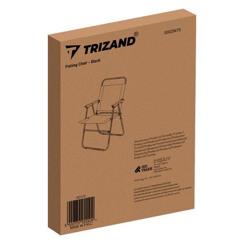składane Krzesło wędkarskie czarne Trizand 25470