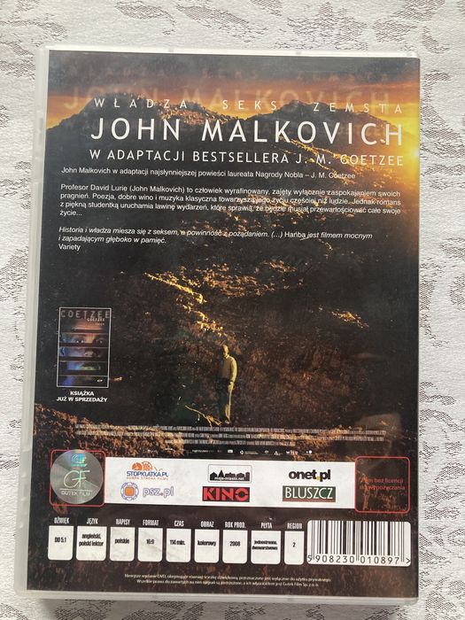 DVD Hańba - John Malkovich w adaptacji bestsellera J.M. Goetzee