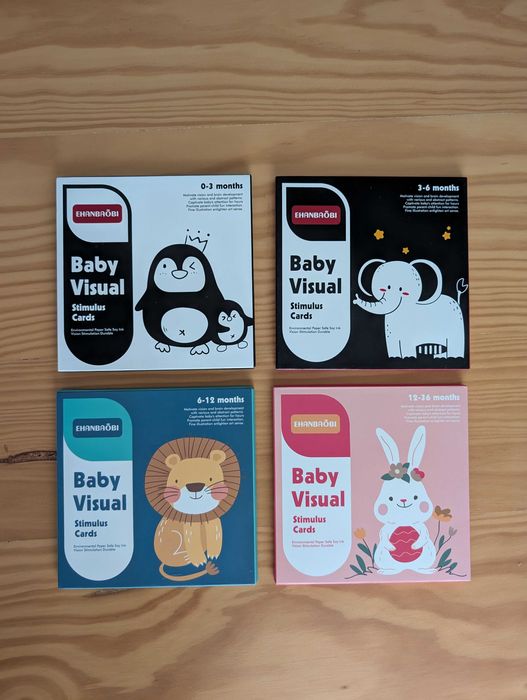 Pack Descoberta: Cartões de Estimulação Visual e Vocabulário | Desenvolvimento do bebé