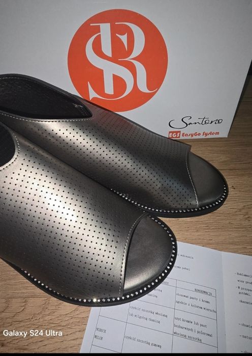 Buty saszki skóra naturalna 39 kolor platyna