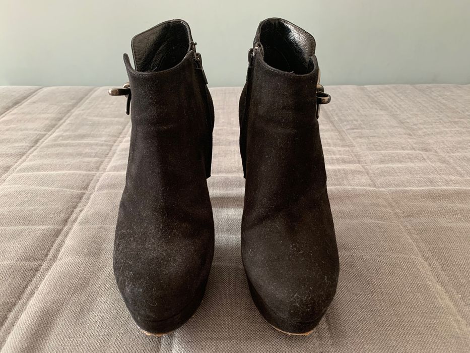Botas pretas em pele, Twin Set, tam 39