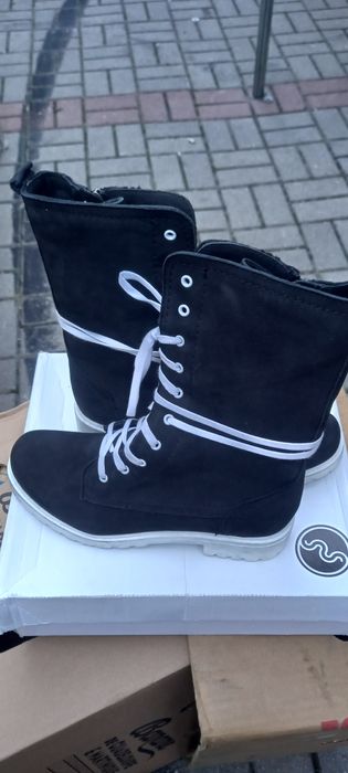 Trapery skórzane damskie