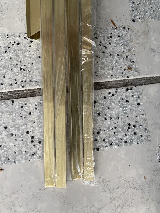 Listwa dekor x4 złota ozdobna profil metalowy pasek panel cerfix 93241