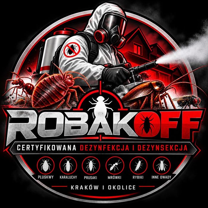 Robakoff-certyfikowana dezynsekcja.Pluskwy,prusaki,karaluchy.Kraków i okolice  tel.798 379 833