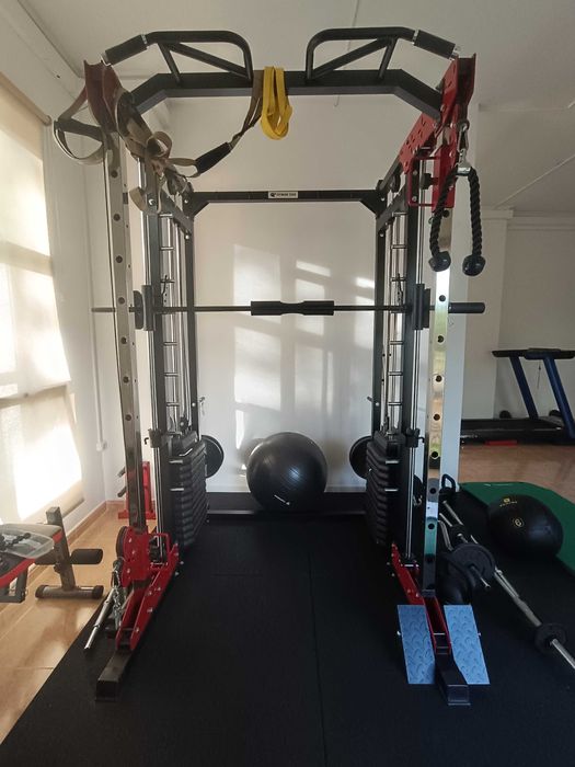 Multipower - Maquina Smith Profissional com Polia Dupla