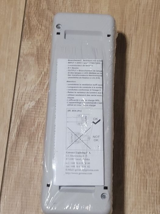 Transformator Elektroniczny Ściemnialny 20 szt  do Led AC Govena YT250