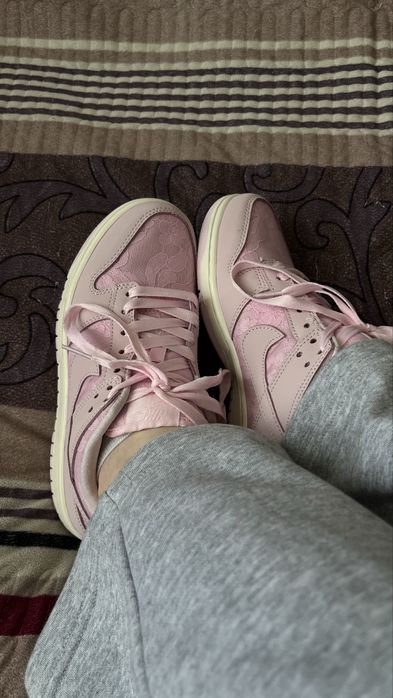 Nike SB Dunk Low Lace Pack Regal Pink трендові жіночі кросівки найк сб данк
