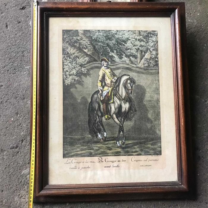 Stary obrazek wraz z ramą