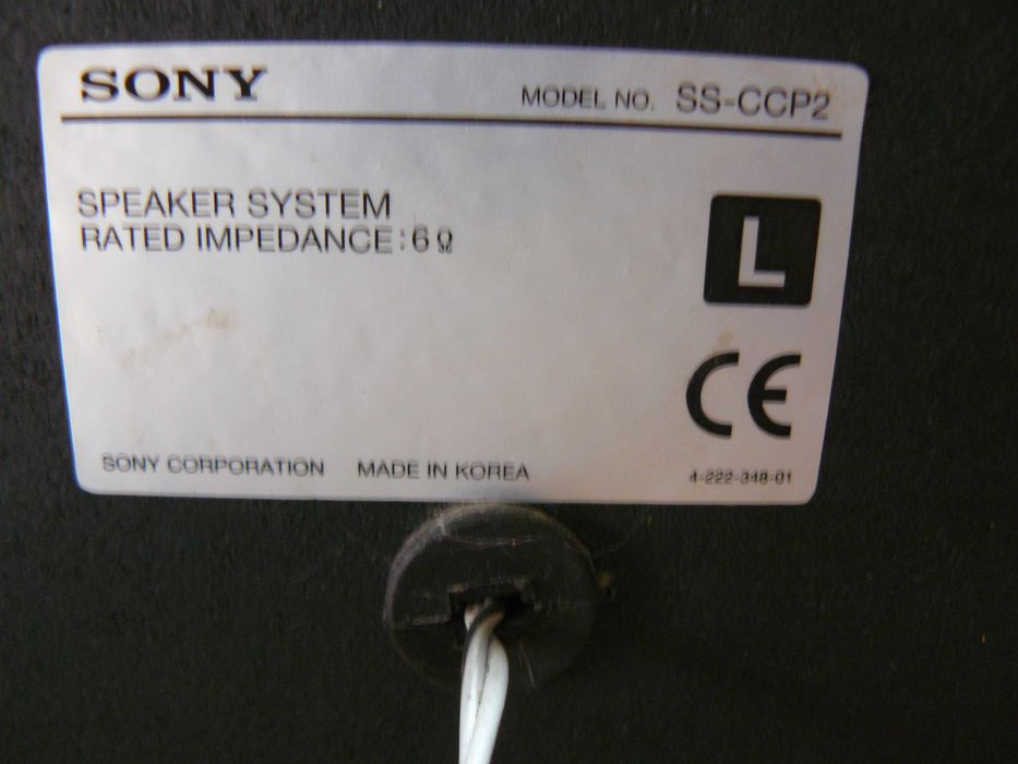 Kolumny głośniki Sony 2 szt. para 6 ohm maskownice sprawne