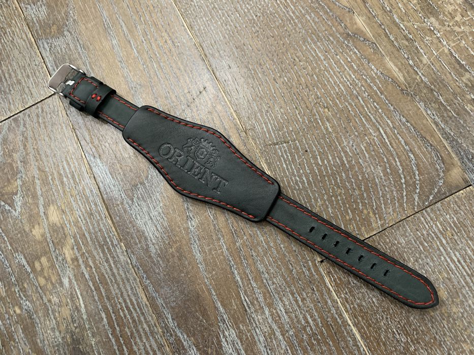 Объемный ремешок с напульсником ручной работы из натуральной кожи