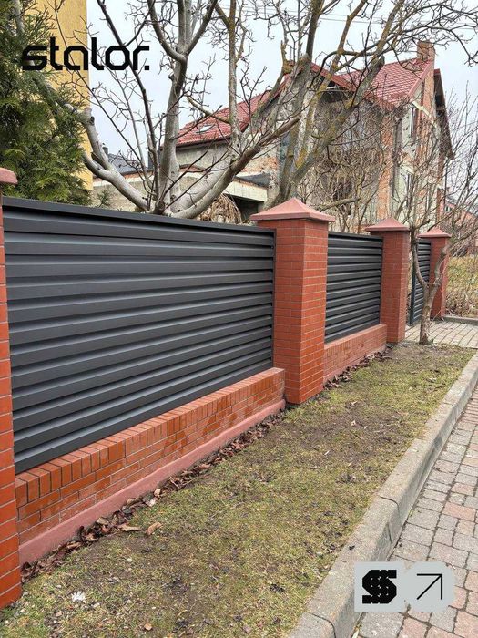 Металевий паркан. Жалюзі. Ранчо. Монтаж під ключ. Кременець