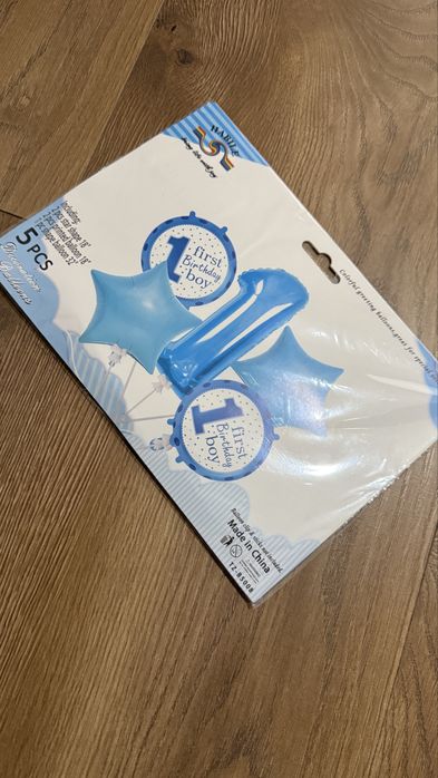 Balony roczek Boy chłopiec 5 szt