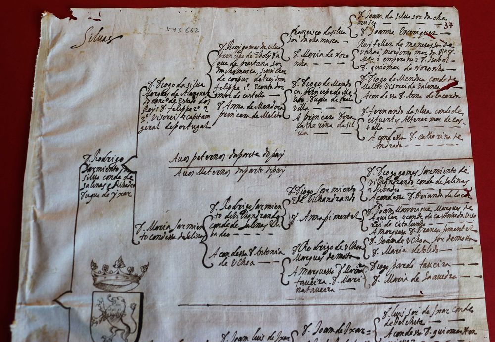 Silva s Marqueses de Alenquer Duques de Íxar 1628 árvore genealógica