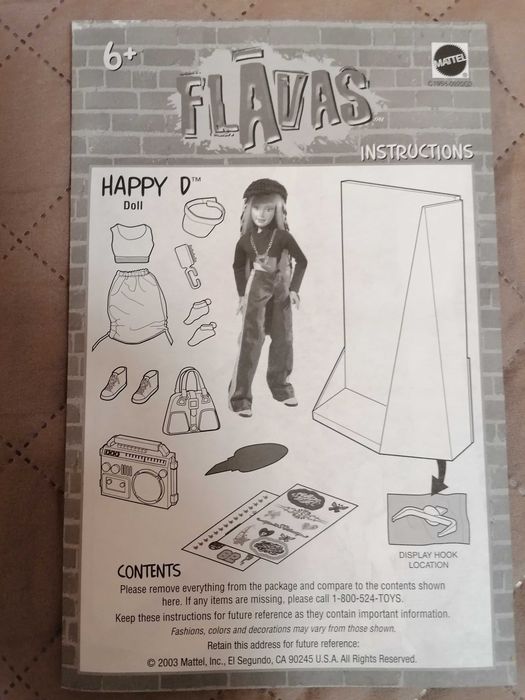 Boneca Flavas "Happy D" - Mattel C1958