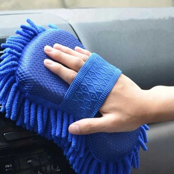 GĄBKA Z MIKROFIBRY DO MYCIA AUTA Samochodu Mebli z Uchwytem na Rękę