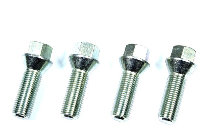 ŚRUBY DO FELG ALUMINIOWYCH M12X1,5X28mm - Stożek/ cena za sztukę