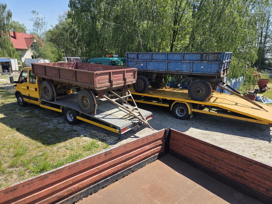 Przyczepa rolnicza Autosan Sanok D-46A 4,5tony zarejestrowana Złoczew transport laweta