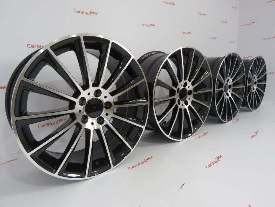 Jantes Look Mercedes Turbine 20 '' 5x112  8.5 et 35 + 9.5 et 35 Pretas