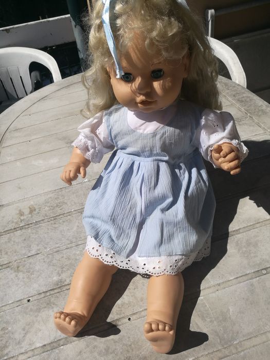 Boneca grande peça vintage super rara e real