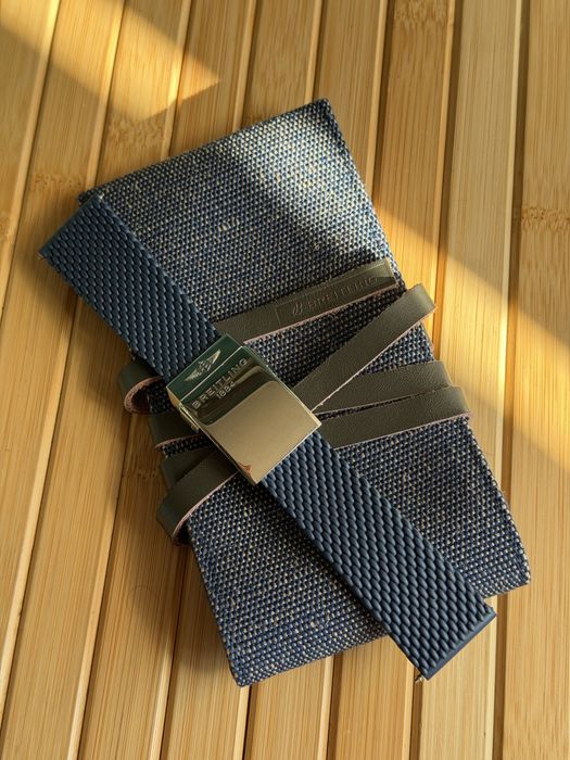 Breilting Rubber Strap 24/20 Blue Mesh plus zapiecie typu Diver