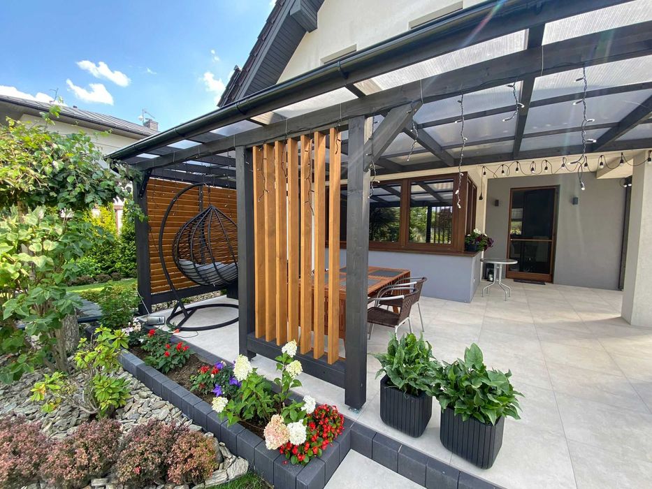 zadaszenie tarasu wiata pergola weranda poliwęglan pergola