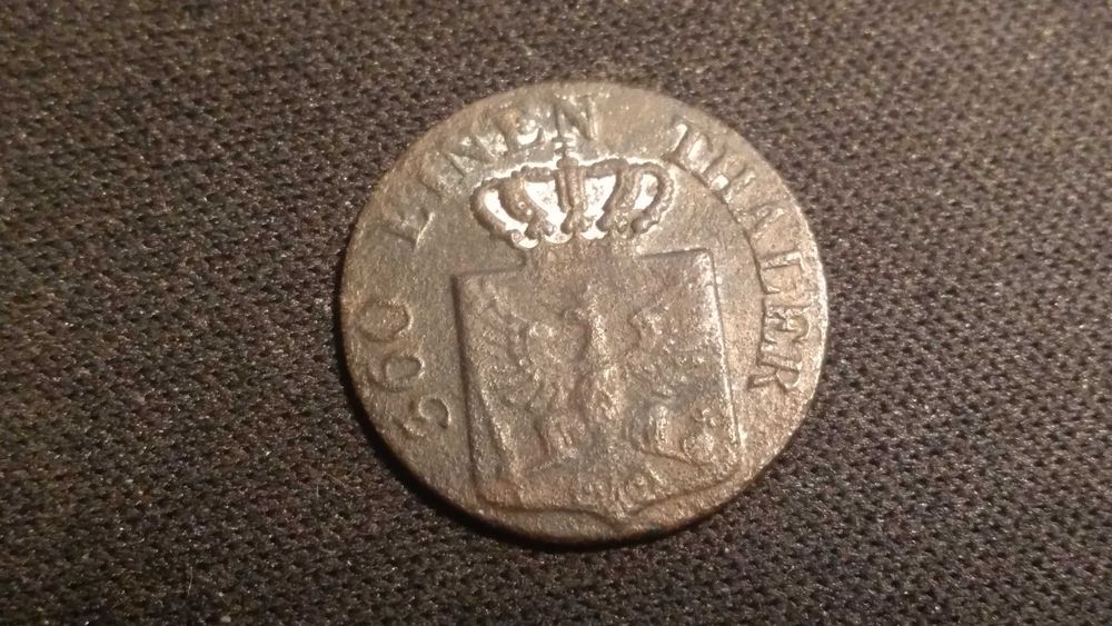 1 Pfennig Pfenning Fenig  1830 Prusy