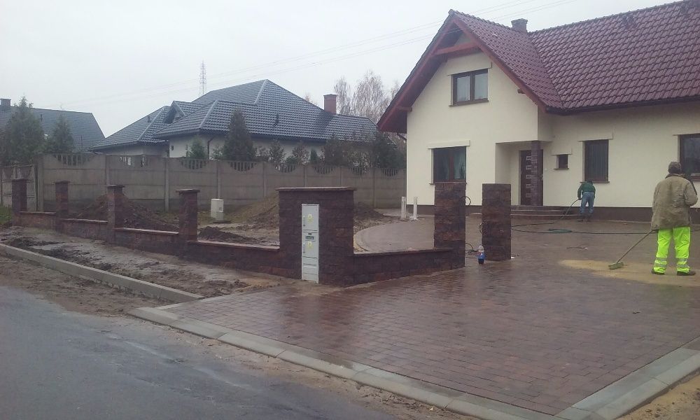 kostka brukowa oraz płoty modułowe