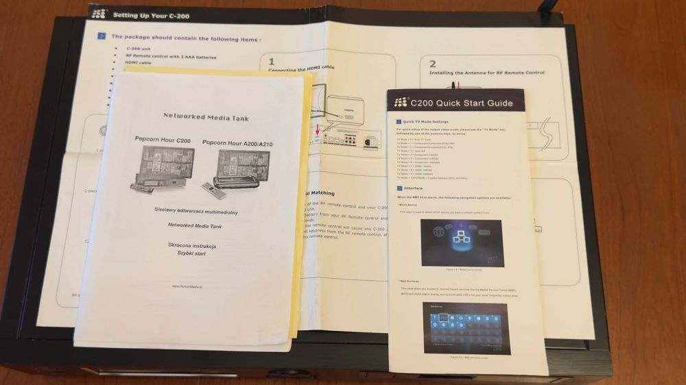 Popcorn Hour C 200 Odtwarzacz sieciowy