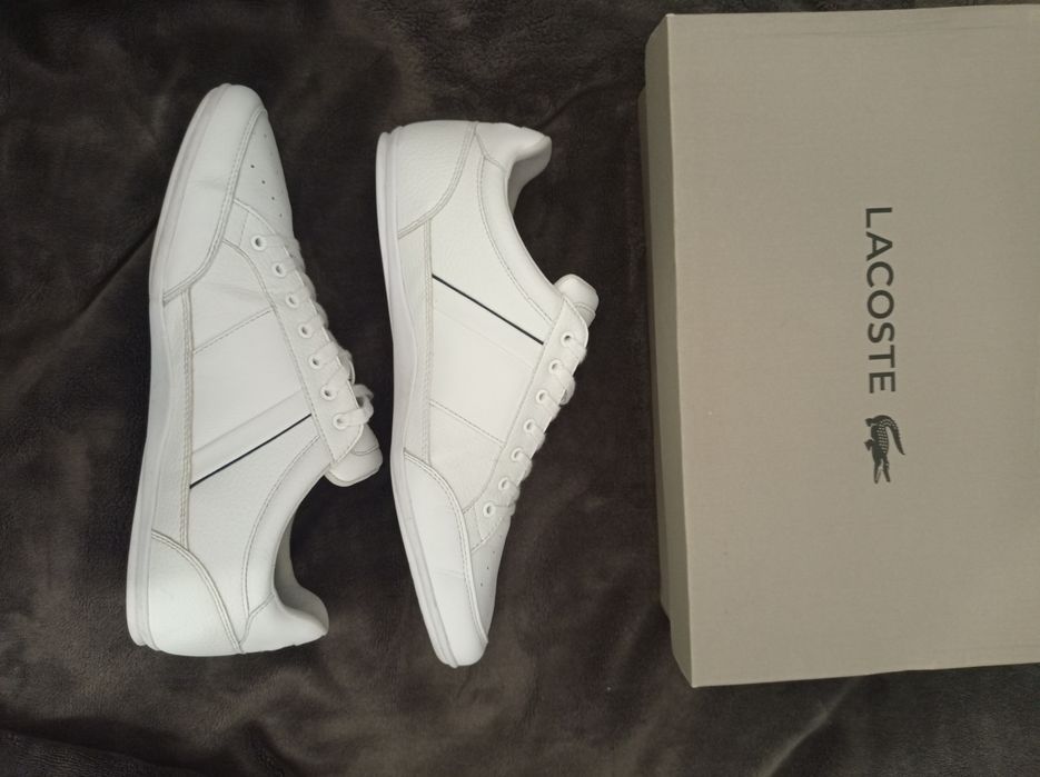 Buty Lacoste Chaymon rozmiar 45 skóra białe skórzane j Nowe męskie 29