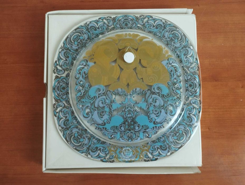 Rosenthal Weihnachtsteller in Glas 1979 Bjørn Wiinblad
