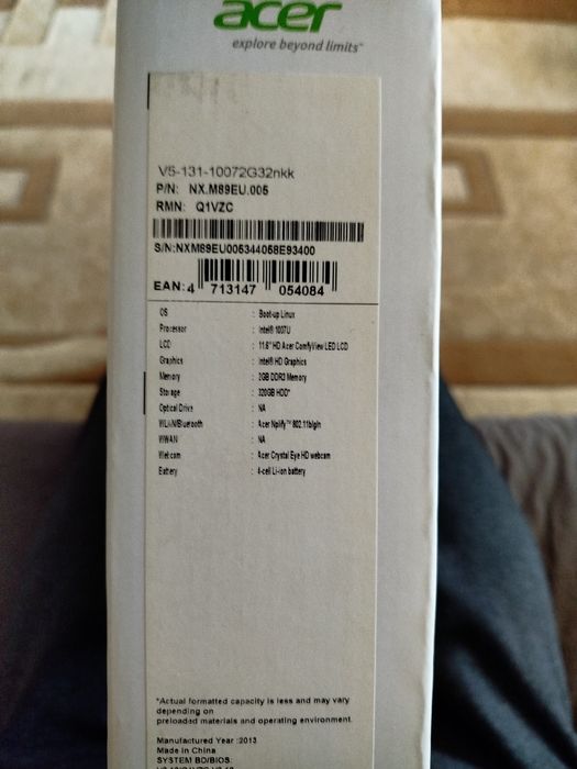 Ноутбук Acer aspire v5