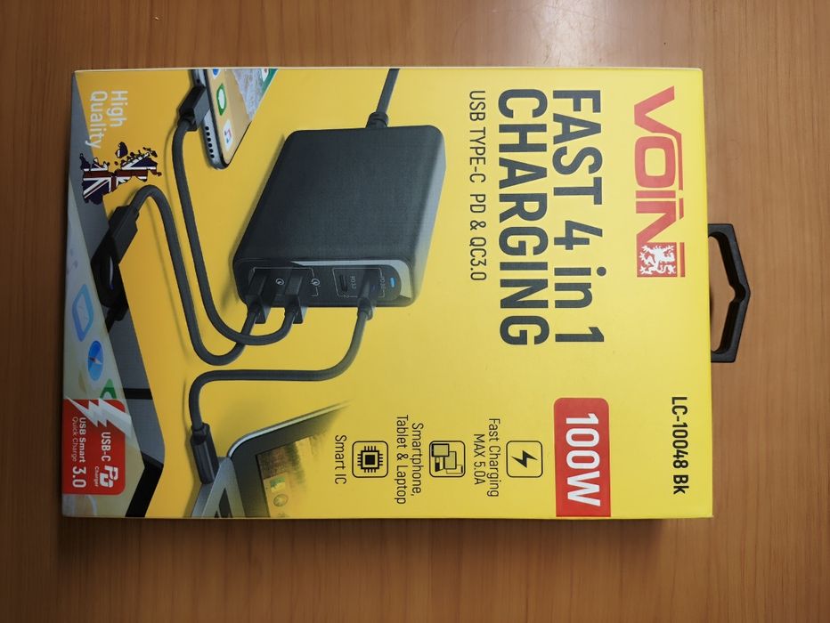 Настольное зарядное устройство VOIN LC-10048 Bk 100W