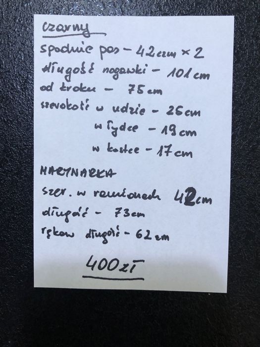 Garnitur męski Lanier czarny 170/96/82