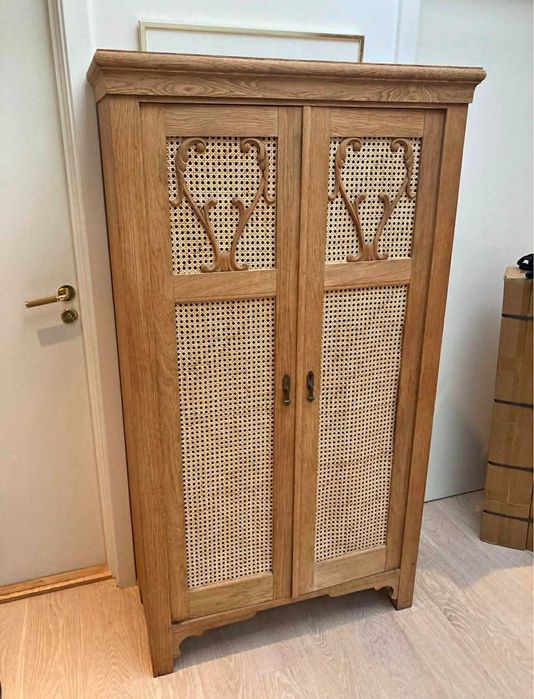 dębowa szafa w stylu rustykalnym vintage bliźniarka