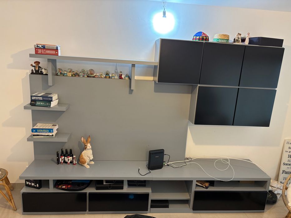 Móvel sala cerejeira e mesa de centro