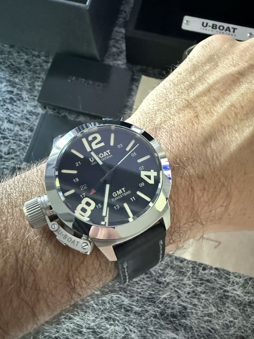 Zegarek U-boat 8050 GMT tungsten wolfram tungsteno tag omega panerai