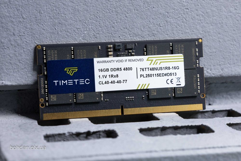 Timetec 16GB DDR5-4800 SODIMM (76TT48NUS1R8-16G)