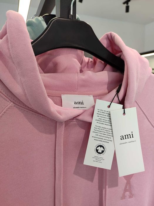 Худі AMI Paris Ami de Coeur Hoodie Pink