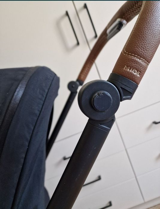 Cybex Mios na ramie chrome z brązową rączką