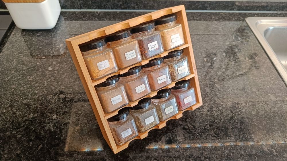 Organizador de Especiarias em Bambu