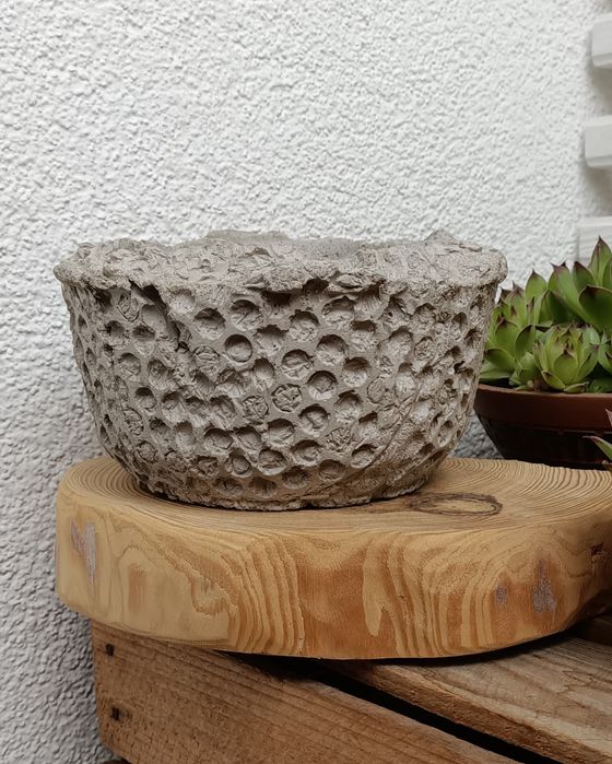 Betonowa doniczka - handmade