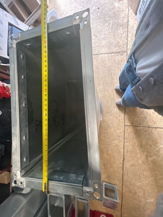 prostokątny kanał wentylacyjny 125cm