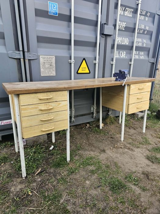 Stół warsztatowy imadło falbanek z Imadłem 185x60x85