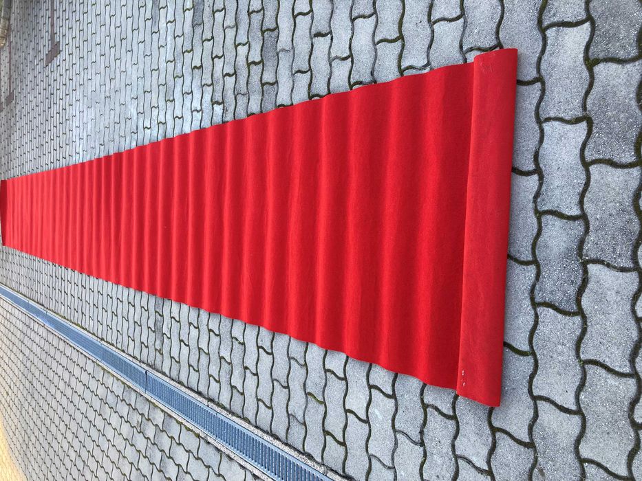 Tapete/carpete vermelha 8.5mX1m