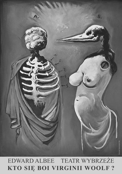 Kto się boi Virginii Woolf plakat Franciszek Starowieyski