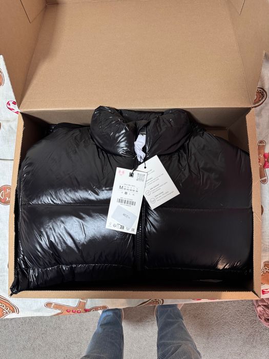 Czarna męska kurtka zimowa (Zara)