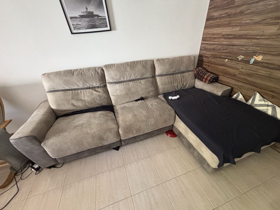 Sofa 3 lugares, eletrico