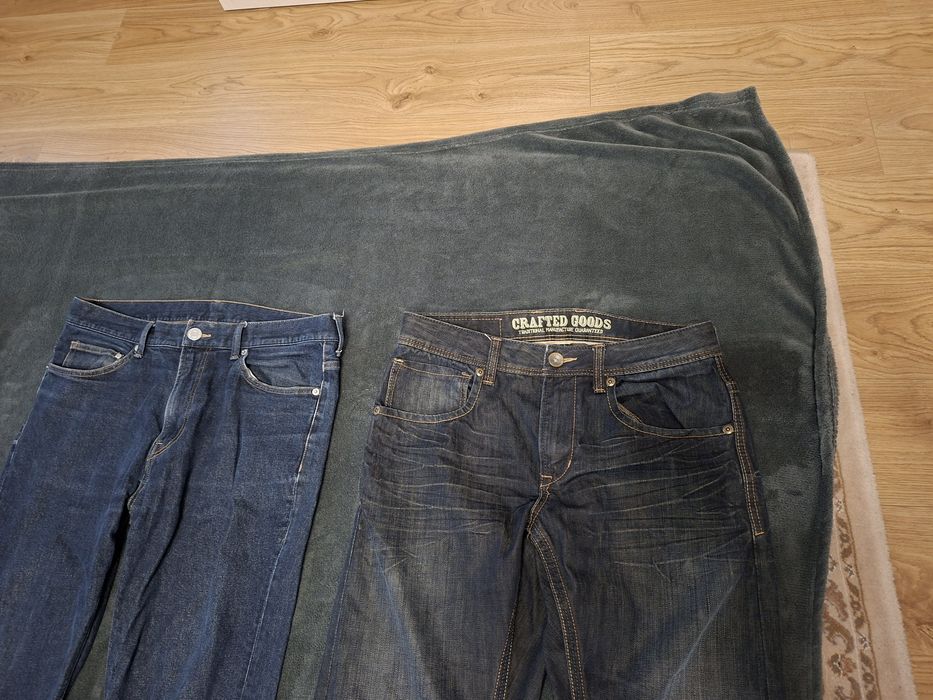 5 szt. Spodnie męskie 32/32 L/32 jeansy, czarne, C&A